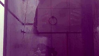 Stepmom Fucks in Bathroom with Big Natural Tits Bouncing as She Rides Cock in Cowgirl