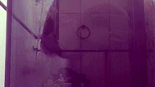 Stepmom Fucks in Bathroom with Big Natural Tits Bouncing as She Rides Cock in Cowgirl