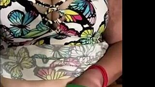 hey, check amber squirting for daddy while he's at work