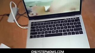 Onlystepmoms - Big Tits Brunette Tattooed Stepmom Notices That Her Stepson Johnny Is Having Trouble Focusing On Studying For His Exam When She Catches Him Masturbating