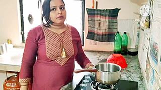 indian desi bhabhi fucking hardcore doggystyle with devar big cock in homemade interracial action