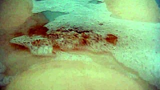 hey annie body you got that bath monster comfy bubbles with mature maledom masturbation big tits hairy pussy fingering in bathroom pov close up solo