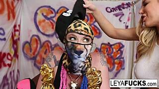 Leya Falcon Offers Her Bbc Anal Creampie to Chicken Cuck Sissy Bitch After Intense Interracial Assfucking