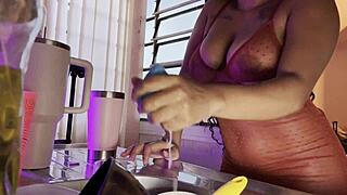 Aliviando o tesão com meu brinquedinho novo!