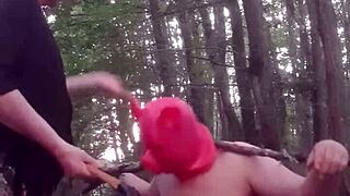 Femdom Face Sitting With Slave At Home And In Forest