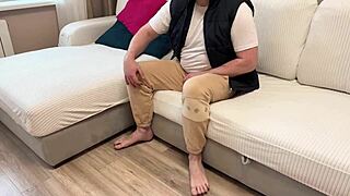 Busty mom of friend turns on with big tits cock doggystyle bent over cowgirl riding. Russian amateur pov hardcore fucking in homemade tight pussy creampie.