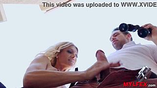 Can You Handle Spying On The Raunchy Next Door Milf With Big Tits And Monster Cock Action?