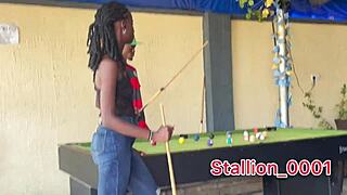 Skinny ebony teen rammed hard with creampie in passionate casting interview