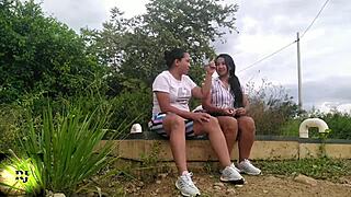 Big ass masturbation with oral sex in public park homemade