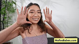 Petite Horny Teen 18+ Amber Summer Spreads Pussy Lips For Hardcore Fucking With Charles Dera