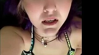 hey, check amber squirting for daddy while he's at work