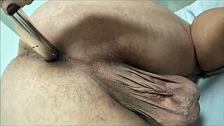 Bisexual Male Wife Inserts Vibrator in Husbands Ass While Horny Couple Plays with Toys