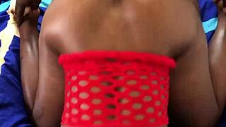 i bent over hot black babe for passionate doggystyle fucking with moans