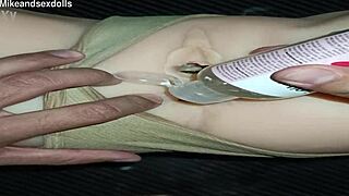 trailer with candy's anal in beige panties spreading gaping asshole for cum on ass creampie