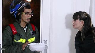 Why does socialite fuck ass with ifoode delivery guy in front of cuckold husband humiliating minorities?