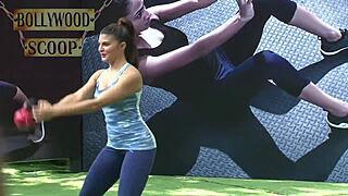 Jacqueline Fernandez shares her intense workout routine in this celebrity exercise video.
