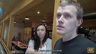 hunt4k features a stranger offering cash for passionate outdoor sex with a young czech wife in a bar