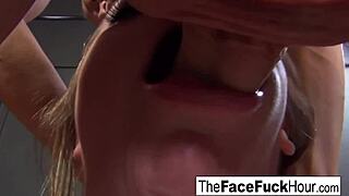 Teen Slut Delivers Intense Blowjob And Rough Face Fucking Until Facial Cumshot