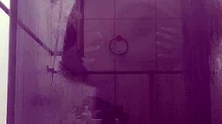 Stepmom Fucks in Bathroom with Big Natural Tits Bouncing as She Rides Cock in Cowgirl