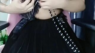 thai student dances in tight cosplay