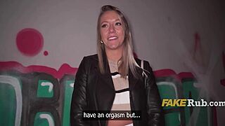 French milf gets caught masturbating in public and then paid for thrilling outdoor sex adventure as wife cheats