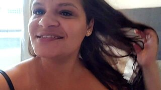 Wife dominates as fat big ass cuckold fetish with old amateur action