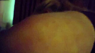 Bedroom Confessions with Blonde Wife Teasing in Handjob