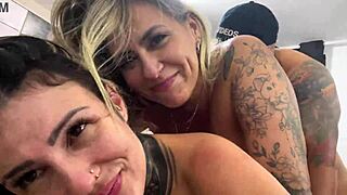 Oh Wow, Let's Do It That Way for Super Hot Threesome Sex with Wet Pussies Throbbing Until We All Cum Together!