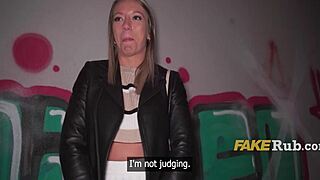 French milf gets caught masturbating in public and then paid for thrilling outdoor sex adventure as wife cheats