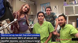 Tampa University nurse Ami Rogue spreads small tits in shower for anal fingering orgasm with toys