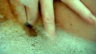 hey annie body you got that bath monster comfy bubbles with mature maledom masturbation big tits hairy pussy fingering in bathroom pov close up solo