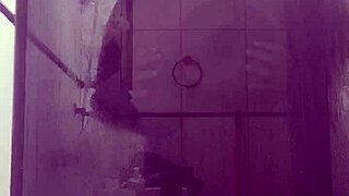 Stepmom Fucks in Bathroom with Big Natural Tits Bouncing as She Rides Cock in Cowgirl