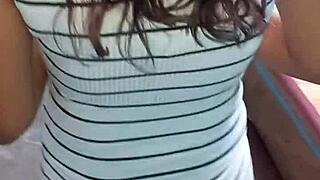 Amateur latina wife from california takes big black cock in wet pussy