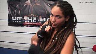 Male Vs Female Mixed Boxing Spar with Fiery Feminista Action!