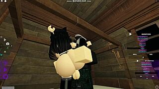 Watch This Roblox Emo Chick Get Pounded Hard on Bed in Part 1!