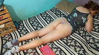 Amateur Latina Couple Rips Clothes For Intimate Homemade Natural Tits Action