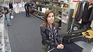 hey petite brunette with glasses, lick my ass now? then bend over for doggy fuck in office