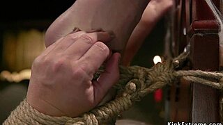 Brunette Lezdom Anal Fucks Blonde Milf In Bondage And Submission