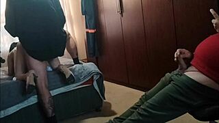 I asked my stephdad and his friend to fuck me at once