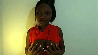 feeling so excited unlocking this afro black latin girl's naughty first audition sucking jhodez1 big cock