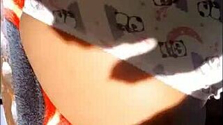 I found this beautiful brunette woman and enjoyed her so much outdoors.