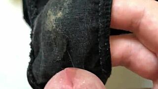 Oh god, why did I rub my cock on my girlfriend's dirty panties like that?