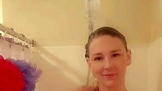 Homemade clip of me getting wet and groping myself in the shower - feels amazing!
