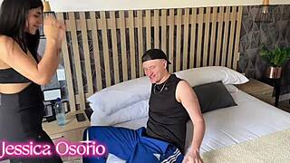 Argentinian Cofla 24 cm interviewed in sensual pov with athletic Latina