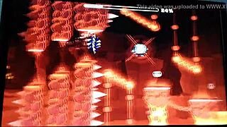 Brazilian gamer plays Fingerdash level to Venom music with adventurers in Geometry Dash