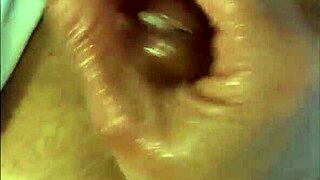 Naughty slut wife confesses handjob and cum covered huge tits details.