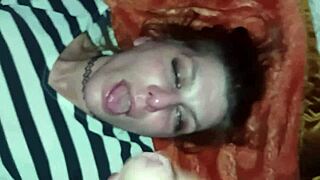 hey, this real homemade amateur milf takes it deep down her throat with rough face fucking