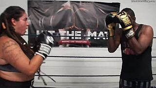 Male Vs Female Mixed Boxing Spar with Fiery Feminista Action!