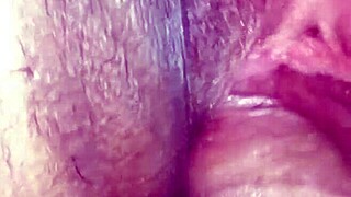 I feel my tight shaved pussy get wet with orgasm creampie