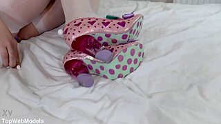 Cherry English Cute Pigtails Blonde Devours Huge Cock in POV Blowjob Cum Swallow